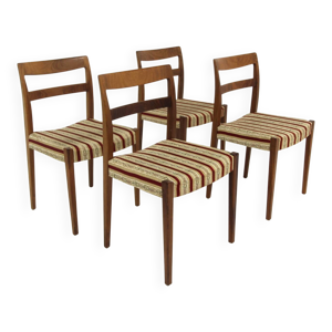 Set de 4 chaises en noyer - nils