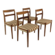 Set of 4 walnut chairs "Garmi", Nils Jonsson, Troeds, Sweden, 1960