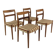 Set of 4 walnut chairs "Garmi", Nils Jonsson, Troeds, Sweden, 1960