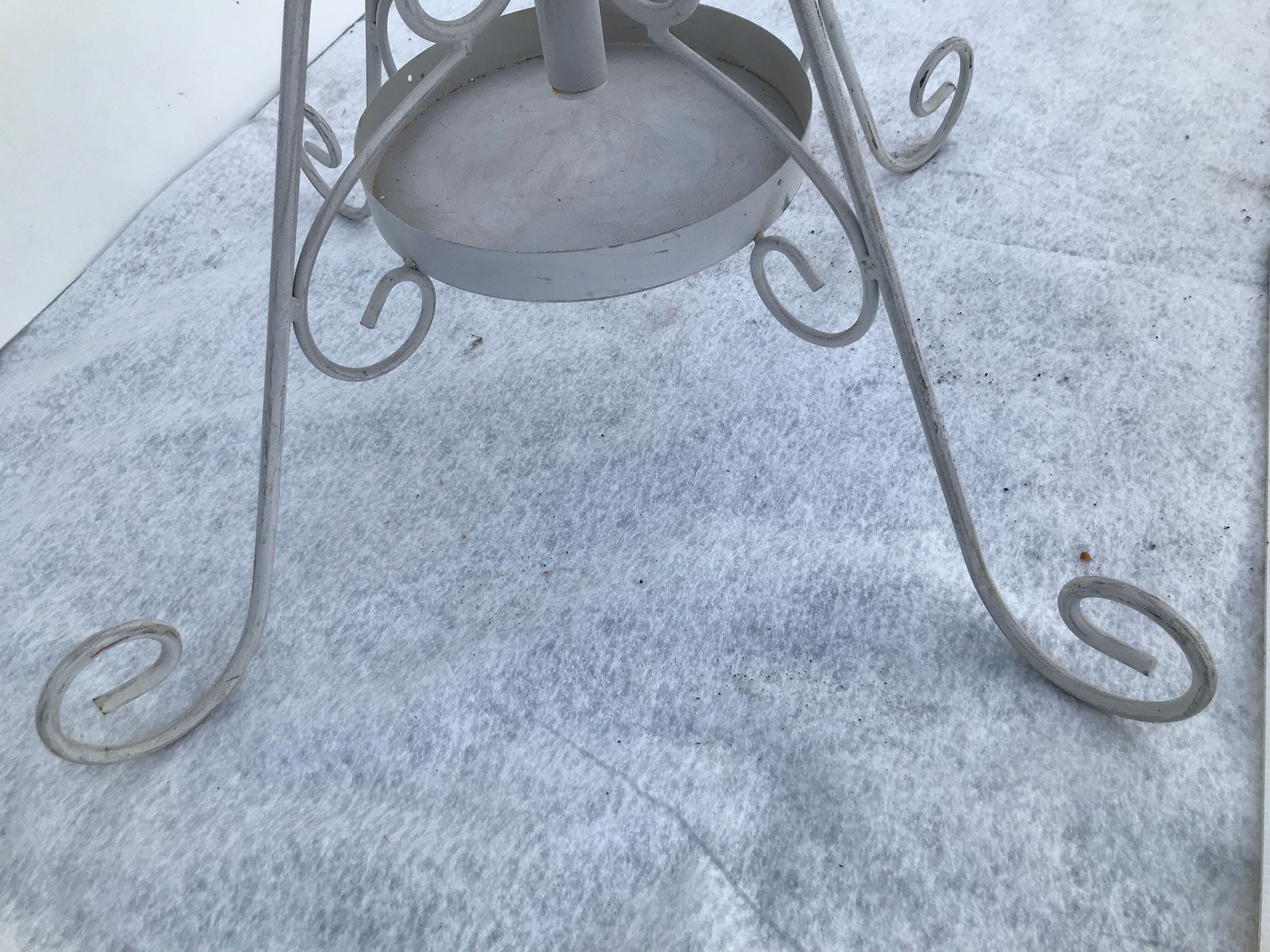 Vintage wrought iron parrot coat rack