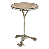 Table terrace guinguette edge of loire, iron, cast iron and marble