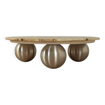 Table basse en marbre onyx
