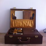 Vintage faux leather suitcase