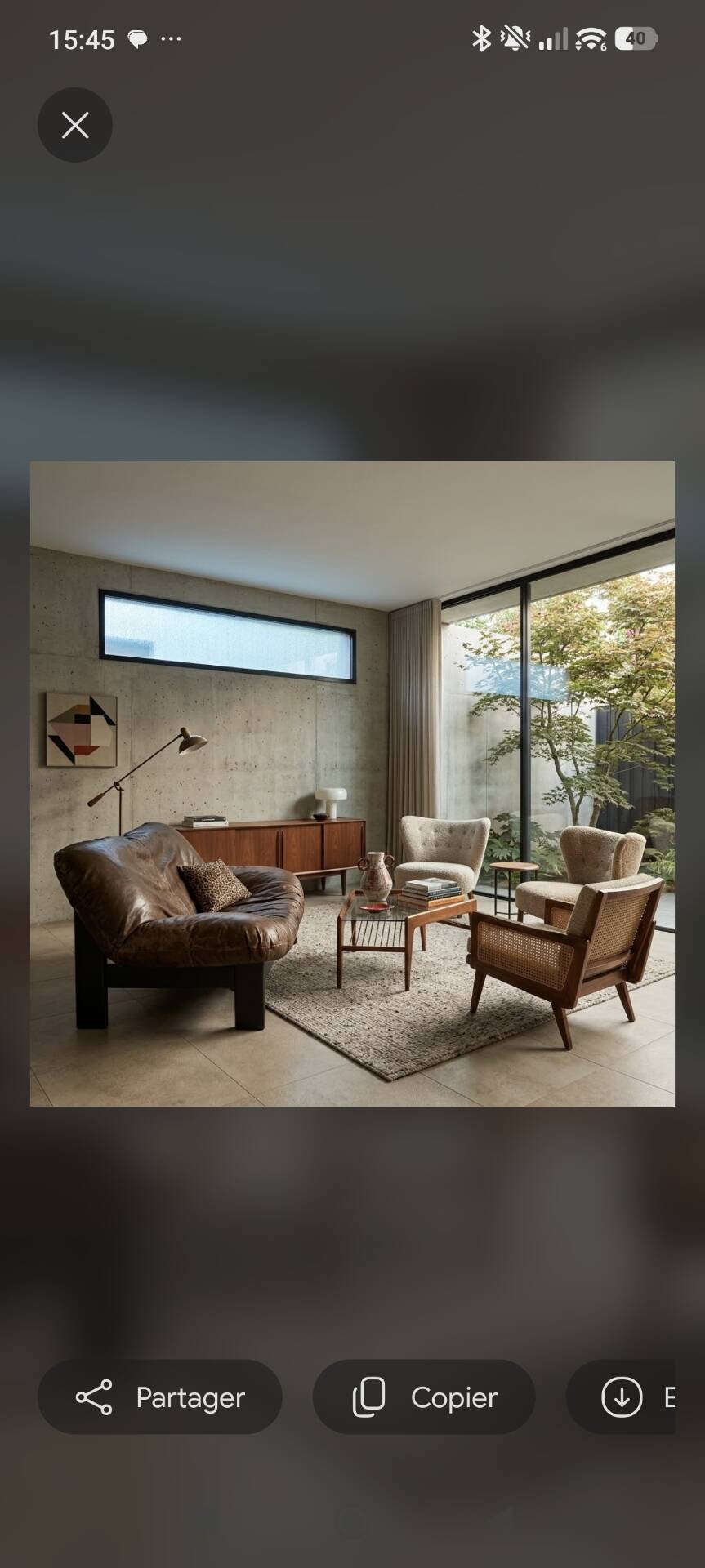Canapé en cuir vintage