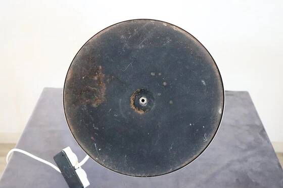 Large table lamp in satin-chrome steel by Goffredo Reggiani, Italy 1970s