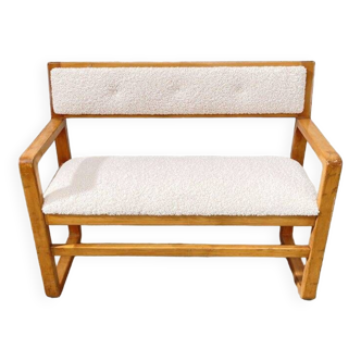 Vintage oak bench from the 1950s