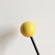 Wall coat holder years 60, 8 hooks wooden balls and lacquered metal