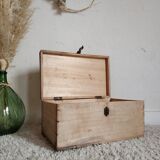 Old raw wooden box