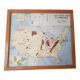 Carte scolaire vintage Etats Unis