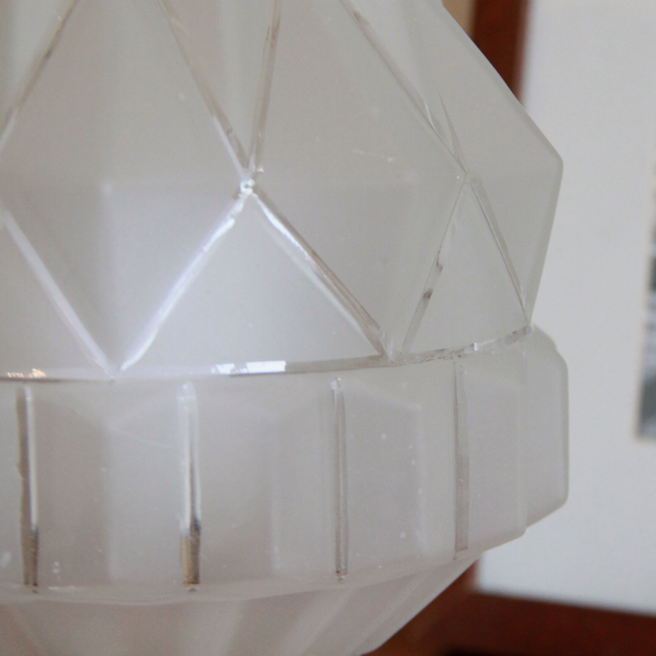 Bedside lamp brass globe old art deco vintage skyscraper