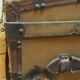 Antique curved transport trunk circa 1900 B.Vinay