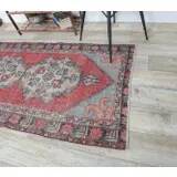 Vintage Turkish Hand-Knotted Oriental Runner 92x289