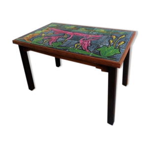 Table basse vallauris années 70