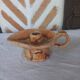 Bougeoir vintage forme lampe Aladin stylisé
