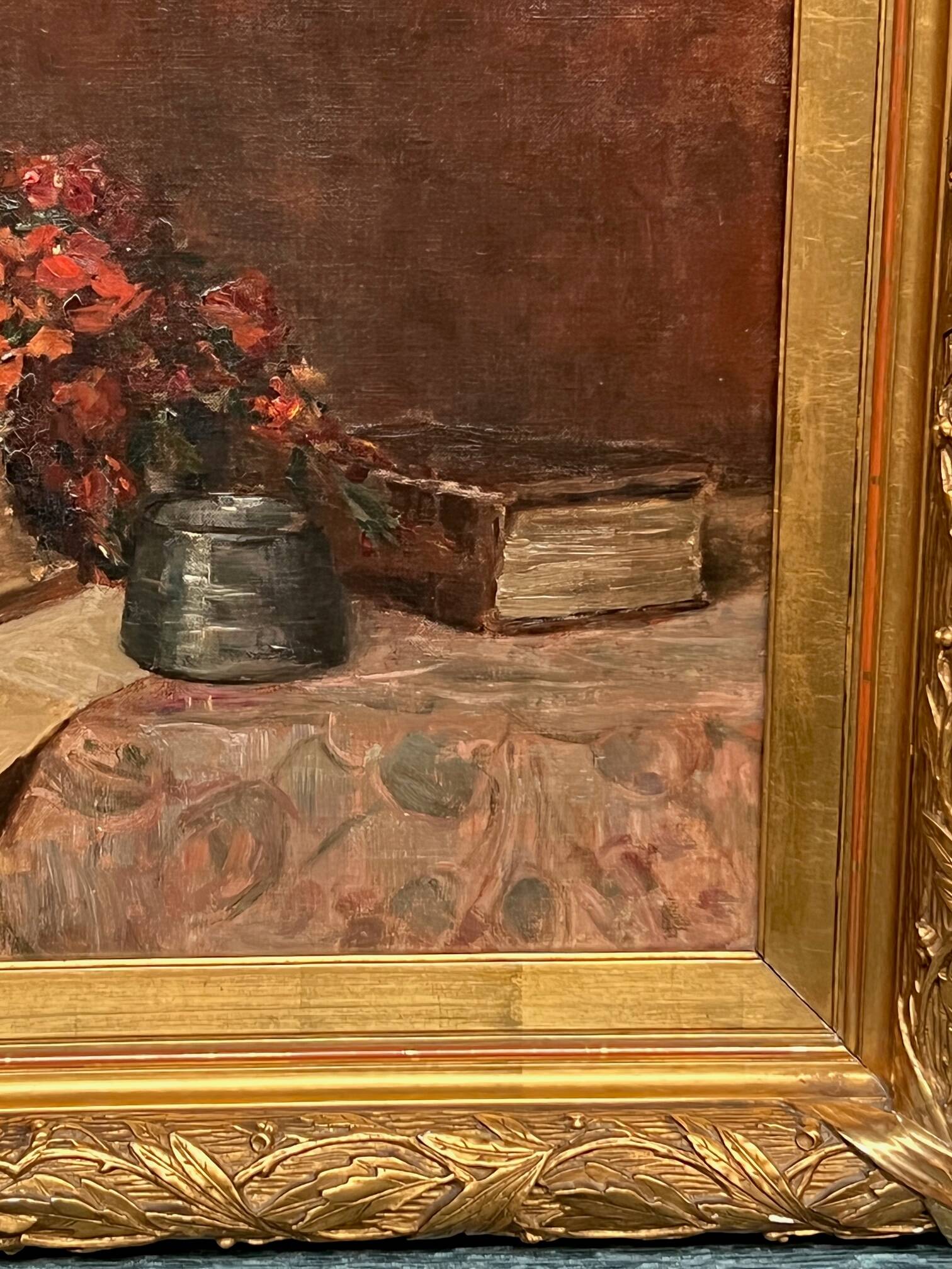 Mr. Van Der Borght. “Still life with flowers.”