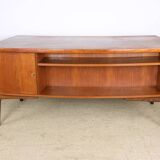 Large Danish teak desk, double sided, by Svend Aage Madsen for H. P Hansen 1960.