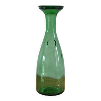 Green glass vase