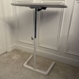 Vitra white nestable height-adjustable side table