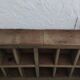 Wooden locker shelf