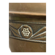 Pot cover in brass chiseled 1960 art nouveau