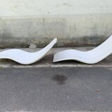 Pair of Eurolax R1 sunbeds by Charles Zublena
