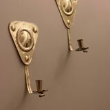 Pair Of Mid Century Swedish Brass Sconces