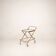 Cesare Lacca Cart in Faux Bamboo and Brass, 1950