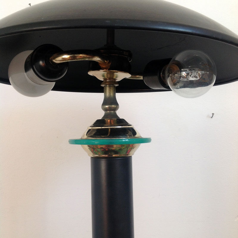 Black and Golden mushroom lamp