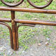 Double bed bamboo and rattan, vintage, 60s