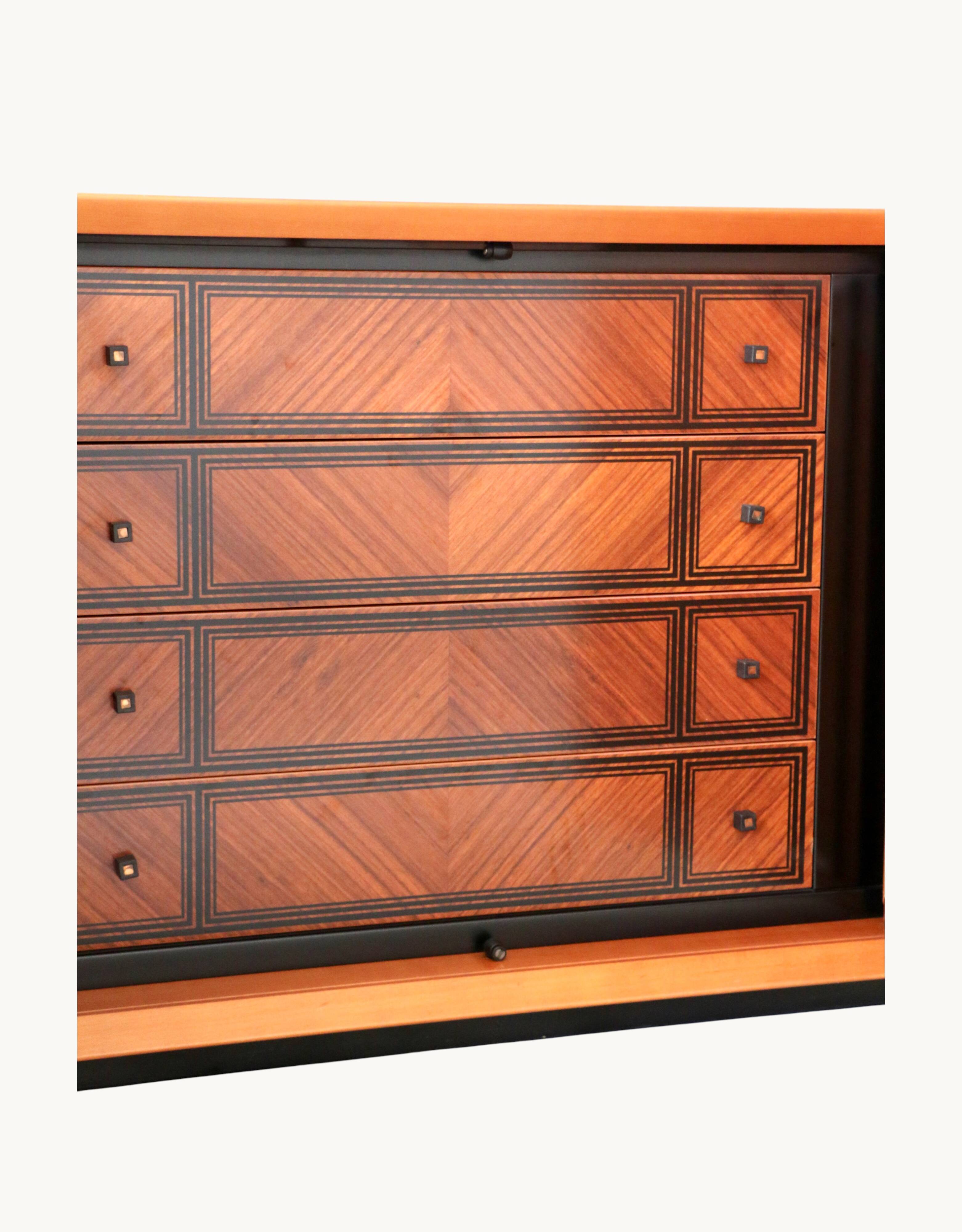 A pair of chests of drawers from the "Caccia alla Volpe" collection by Linea Arredo.