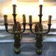 Pair of bronze empire sconces