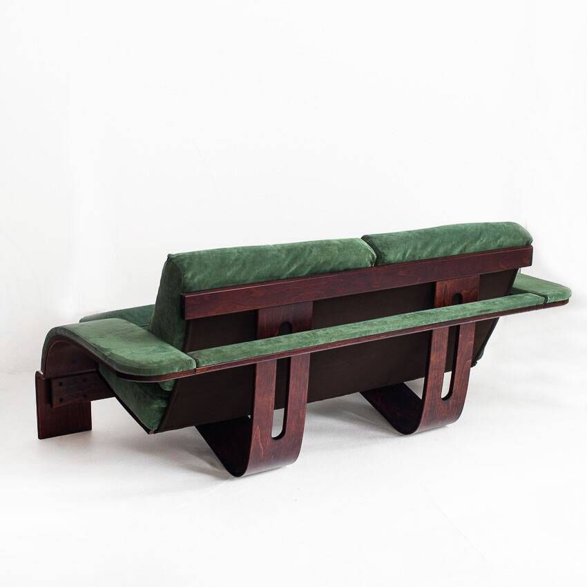 Vintage 3-4 seater canapé in alcantara. Åke Fribyter for Nelo Möbel 90s.