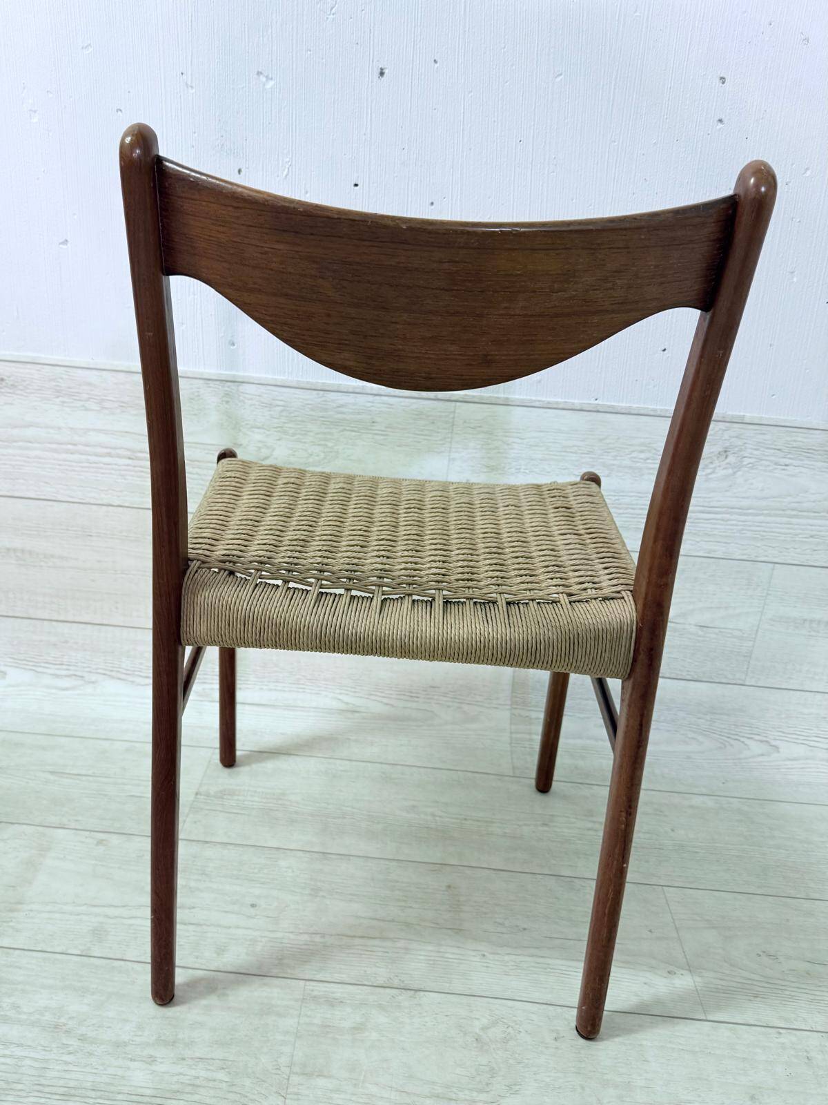 6 Chaises scandinaves teck Arne Wahl Iversen