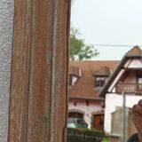 Antique wooden mirror