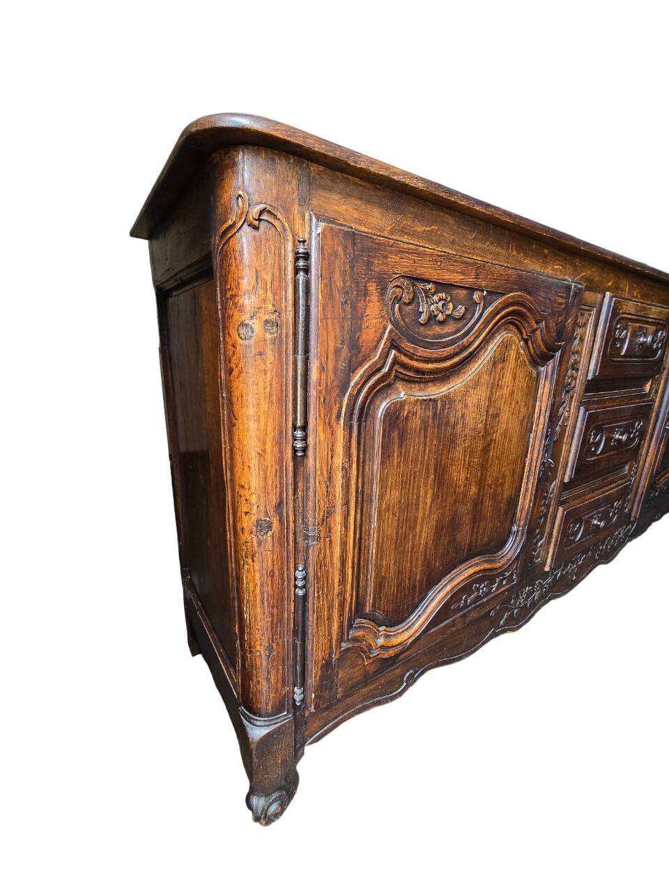Antique solid carved sideboard