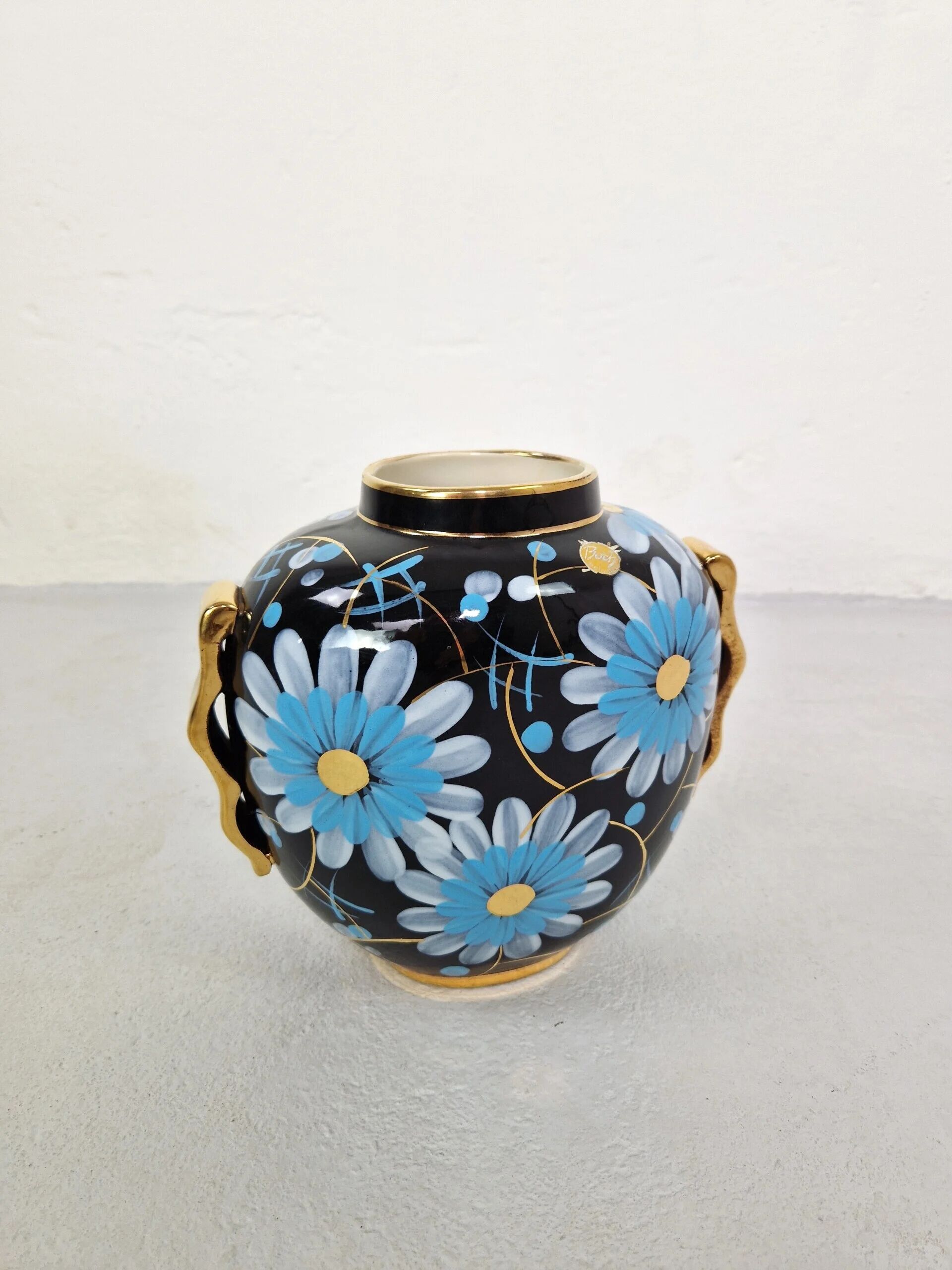 Raymond Chevallier Art Deco vase for Boch Keramis