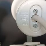 Two vintage Lita white metal clamp lamps