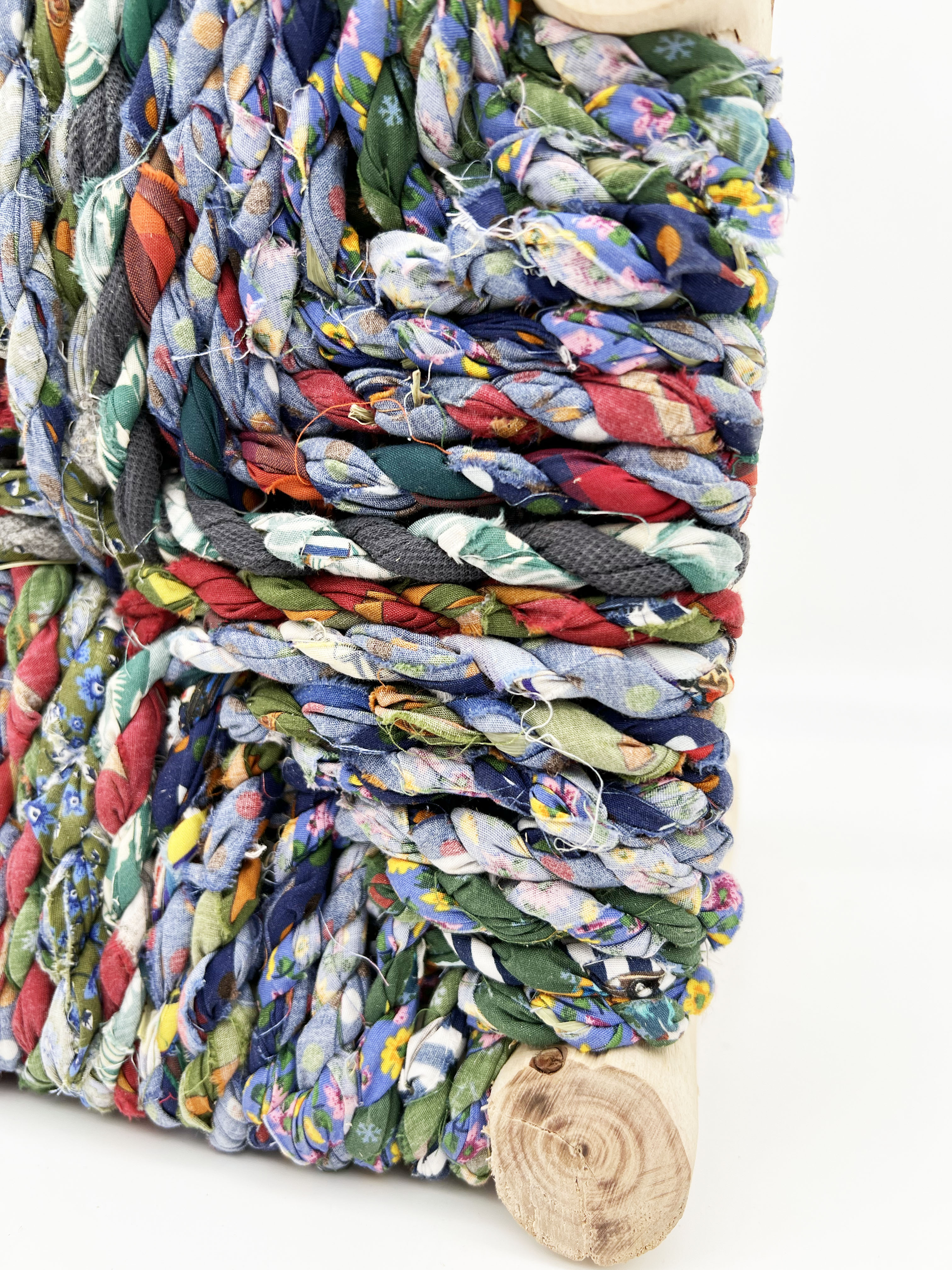 Moroccan mini stool Boucherouite