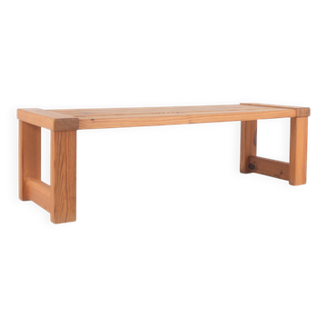 Swedish pine bench by Nils Troed for Glas Mäster, 1960s