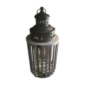 Wood/metal lantern