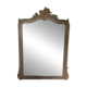 Large antique mirror in wood and gilded stucco.