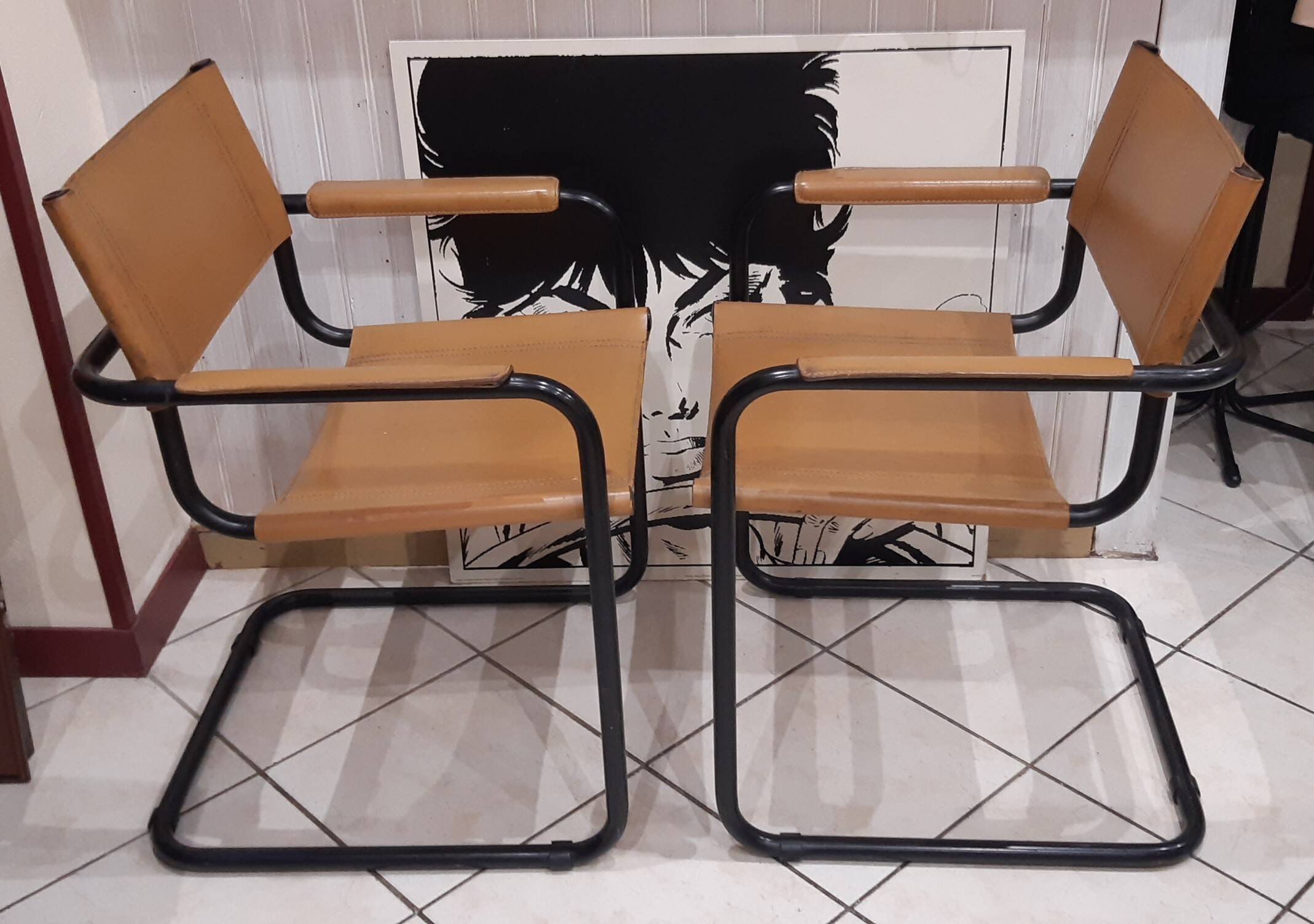 Set of 2 armchairs in tawny colour fasem italy