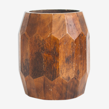 Wooden candle holder