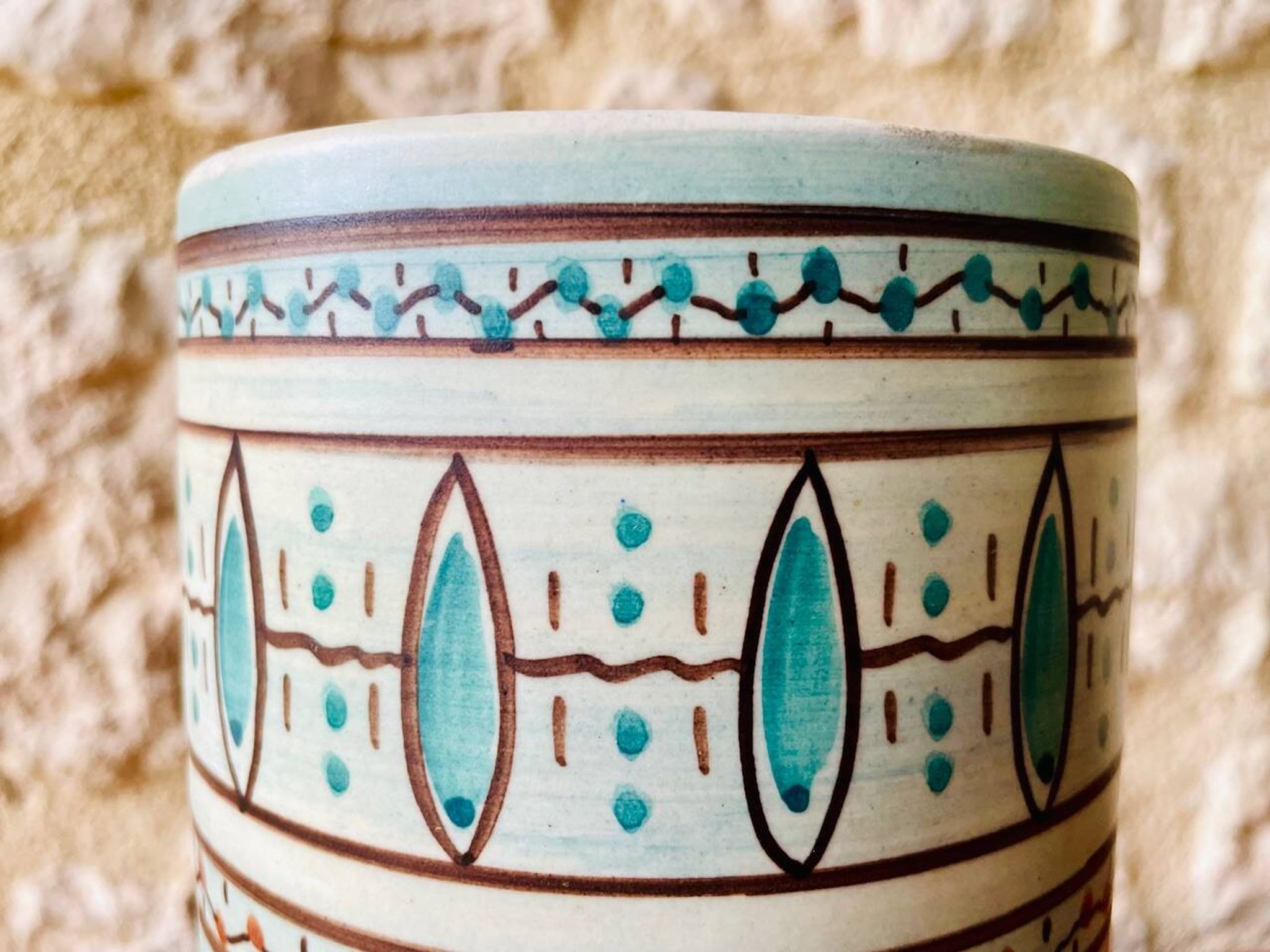 Mid-century ceramic vase by Louis Bacculini, Vallauris, 1950s/60s