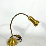 Vintage Italian adjustable brass table lamp from 60s