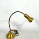 Vintage Italian adjustable brass table lamp from 60s