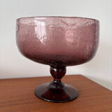 Vintage punch service – Hand-blown bubble glass, bowl or ladle