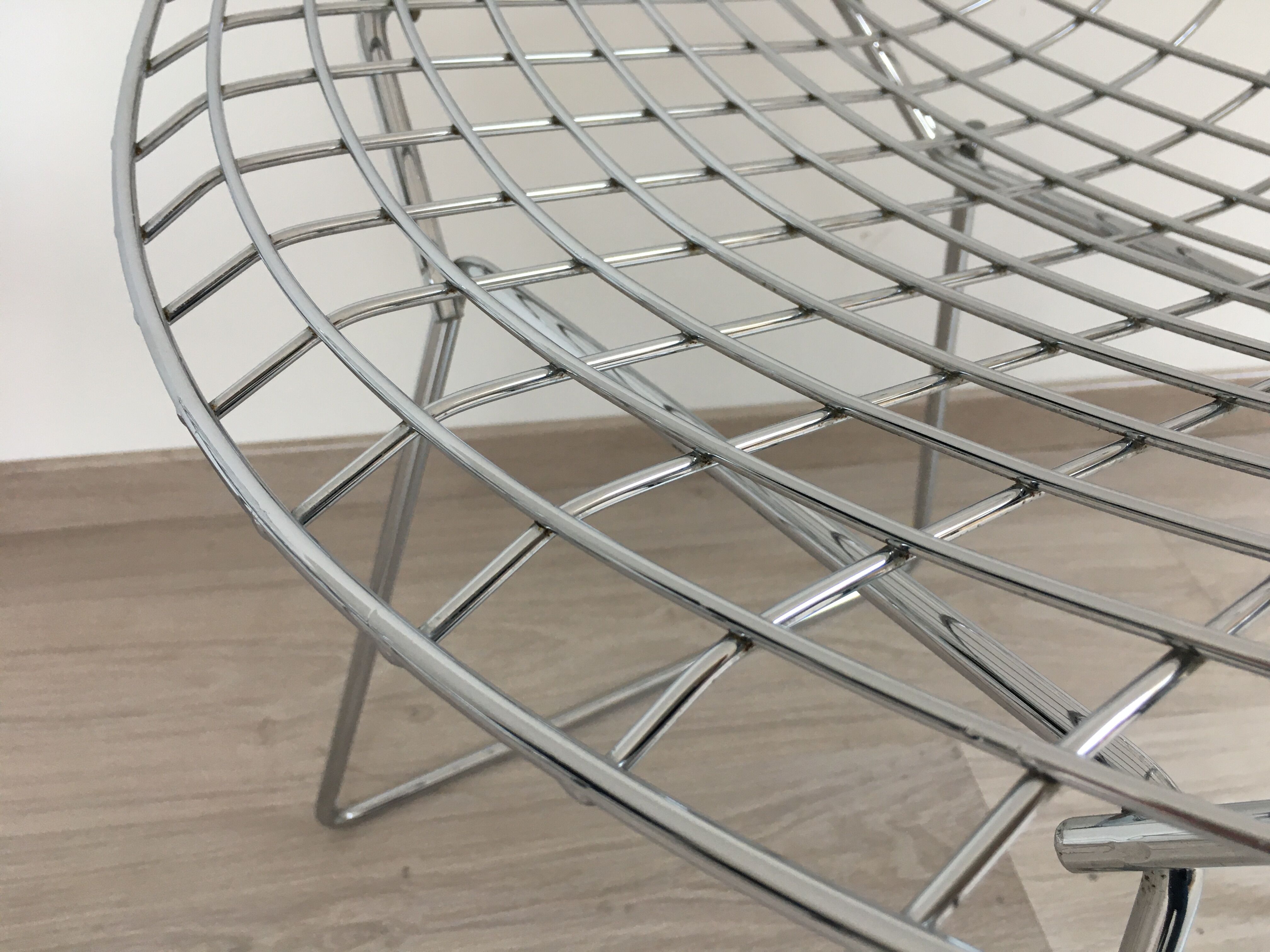 Set of chairs wire Harry Bertoia editions Knoll original 70s