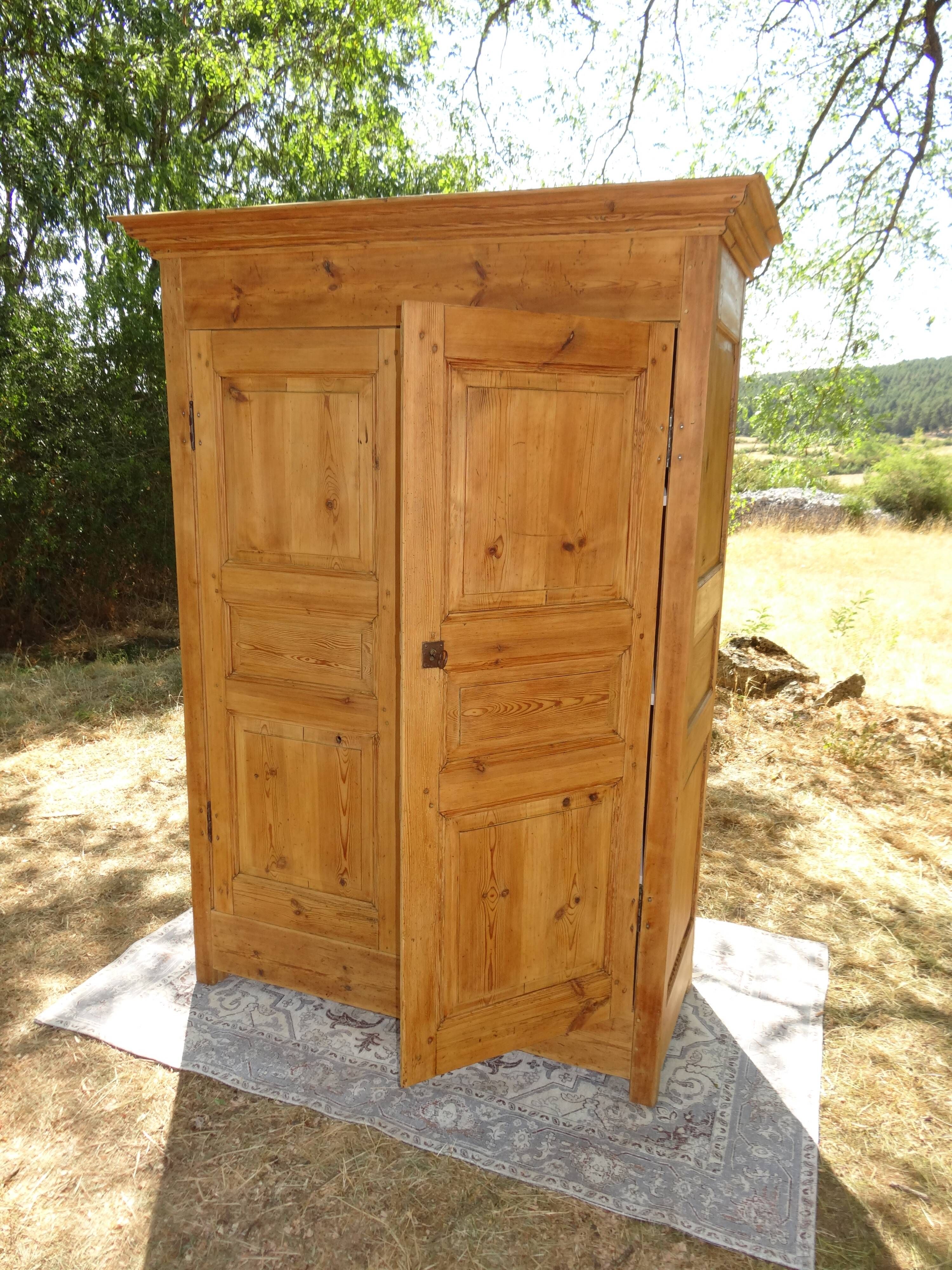 Antique solid pine cupboard