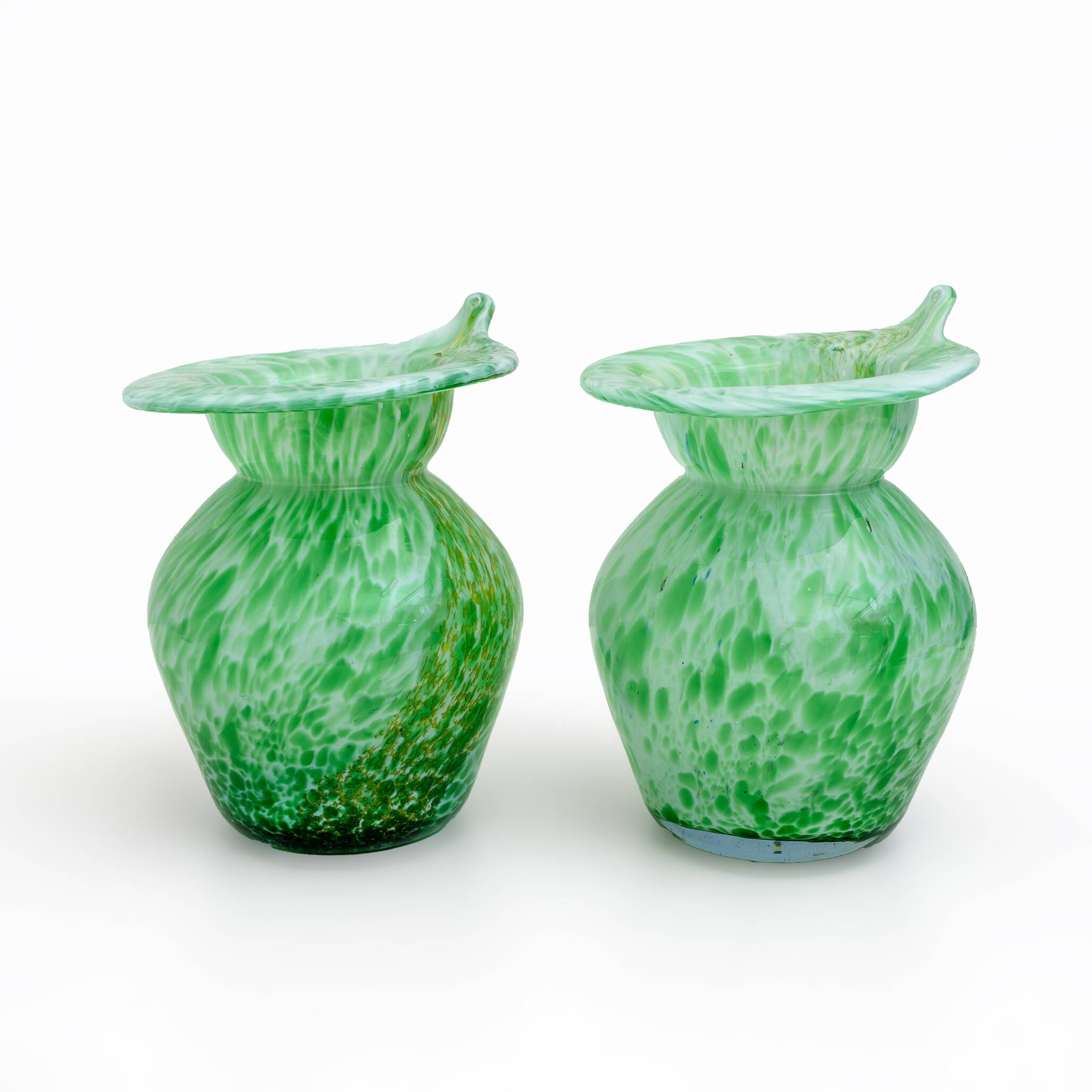 Pair of Murano Glass Vases - Calle - 90's - Made in Italy
